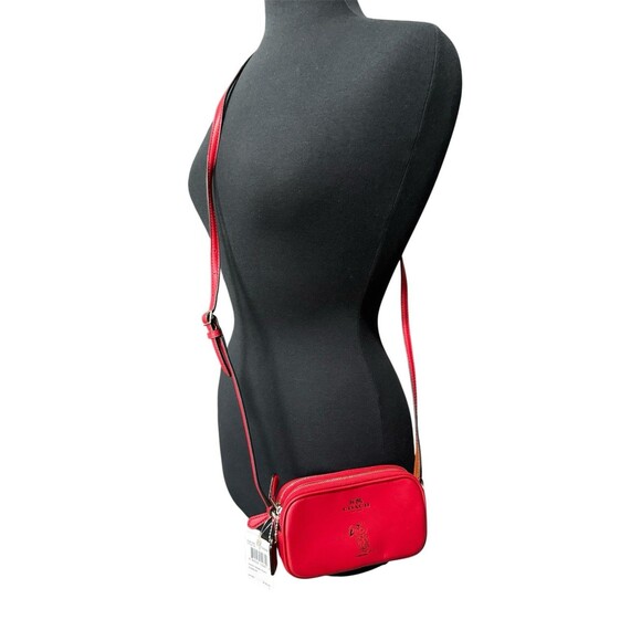 Coach x Peanuts Snoopy Red Leather Mini Crossbody Bag Limited Edition - Picture 2 of 11